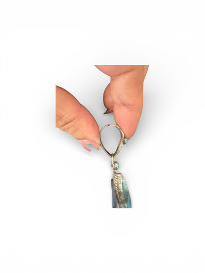 Medium Lonestar Necklace – Sterling Silver and Genuine Turquoise - Authentic Native American Handmade – Patricia Yazzie