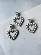 Medium Heart Pendant - Sterling Silver & Genuine Spiny Oyster - Handmade Native American - Tiffany Jones