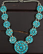 Squash Blossom –  Kingman Turquoise and Sterling Silver – Panzy Johnson - Handcrafted Native American