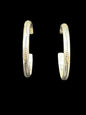 Sterling Silver Stamped Stud Hoop Earrings – Artisan Jewelry