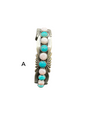Sterling Silver Women's Cuff - Sterling Silver and Turquoise - Handmade Native American - Toadlena