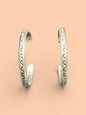Sterling Silver Stamped Stud Hoop Earrings – Artisan Jewelry