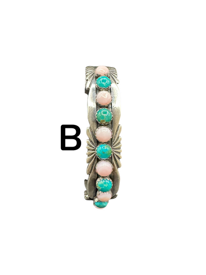 Sterling Silver Women's Cuff - Sterling Silver and Turquoise - Handmade Native American - Toadlena