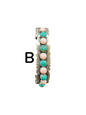 Sterling Silver Women's Cuff - Sterling Silver and Turquoise - Handmade Native American - Toadlena