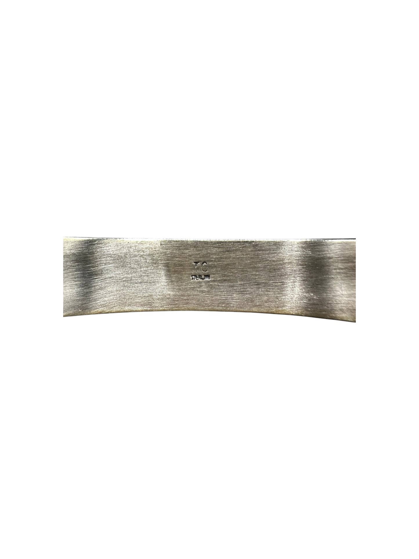 Sterling Silver Inlay Cuff Bracelet - Handcrafted Native American - Tommie Charlie [2003]