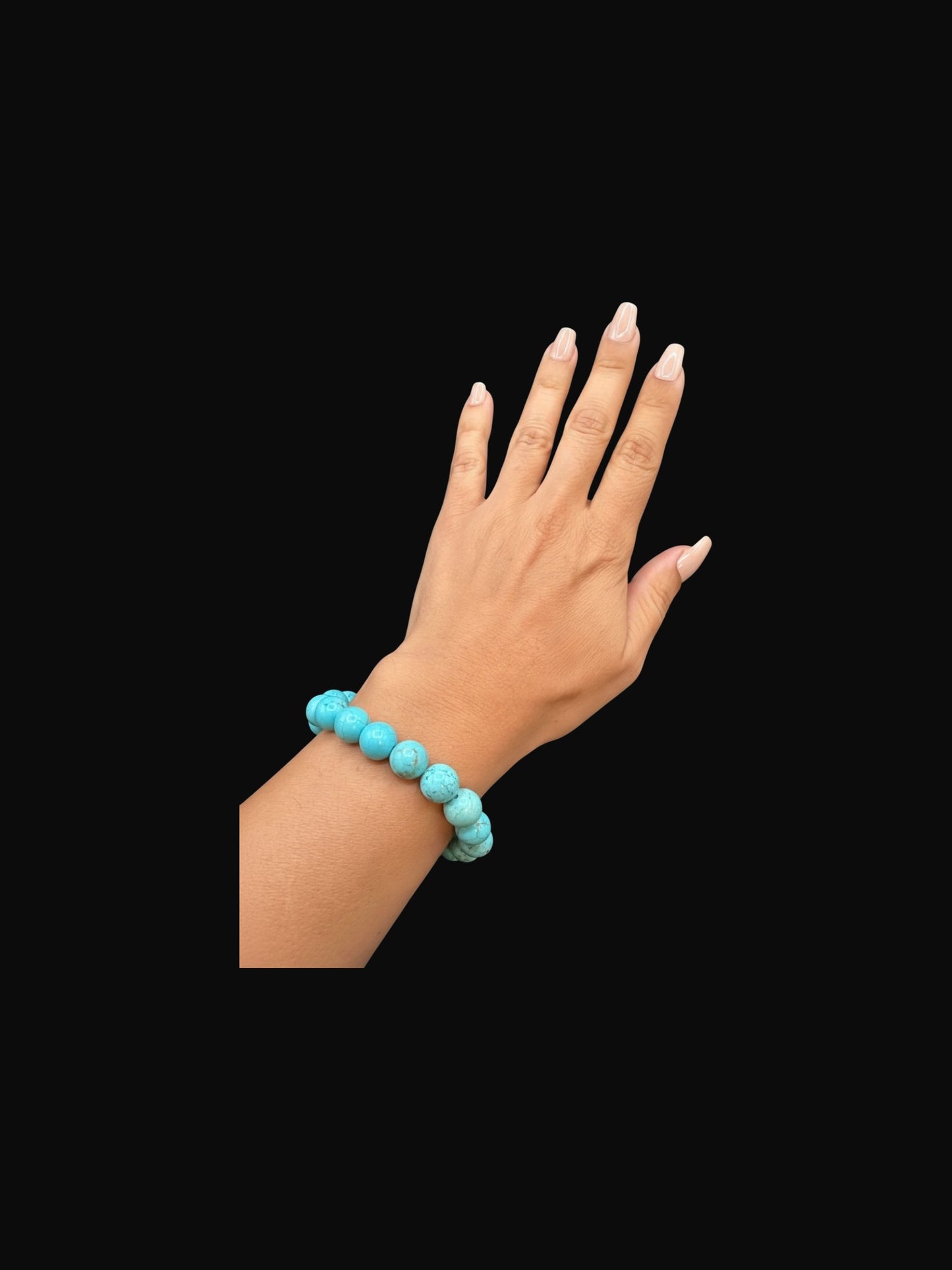 10MM Turquoise Agate Beads – Stretch Bracelet Artisan Collection