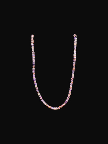 4MM Heishi Necklace – Genuine Jasper Quartz  - Hand-strung Artisan Collection