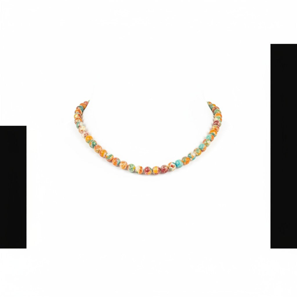8MM Mojave Turquoise Pearl Necklace  -  Hand-Strung Artisan Collection