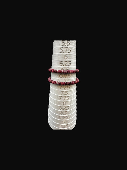 6MM Rondelle Stretch Bracelet - Purple Spiny Oyster –  Hand-Strung Artisan Collection