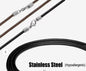 Braided Leather Micro (2.5MM) Necklace - Stainless Steel Clasp Hypoallergenic - Dark Brown