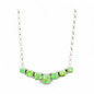 Bar Necklace – Square Sonoran Turquoise and Sterling Silver - 18” Chain Link – Russell Sam