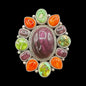 Eloise Richards - Multi Stone Cluster Ring - Handmade Native Navajo