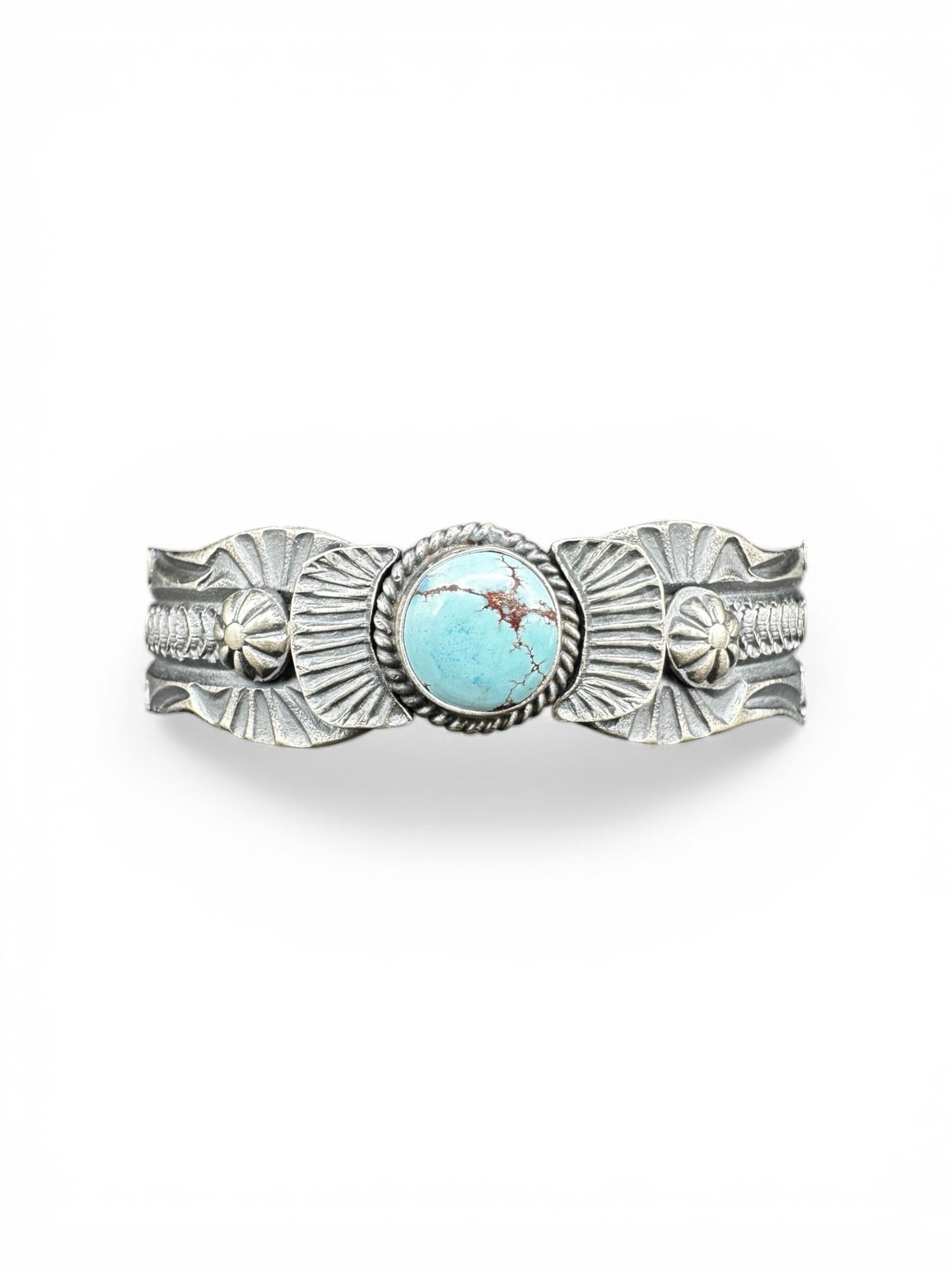 Kevin Billah - Sonoran Turquoise and Sterling Silver Women's Cuff - Handmade Native American