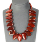 Teardrop Pillow Necklace - Natural Gemstones - Hand Strung Artisan Collection