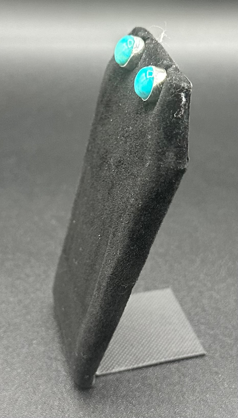 Turquoise & Sterling Silver - Stud Earrings -  - Handcrafted Native American