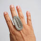Charles Johnson - Sterling Silver Adjustable Ring - Handmade Native American
