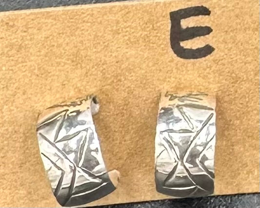 Handcrafted Native American Sterling Silver MINI HOOPS