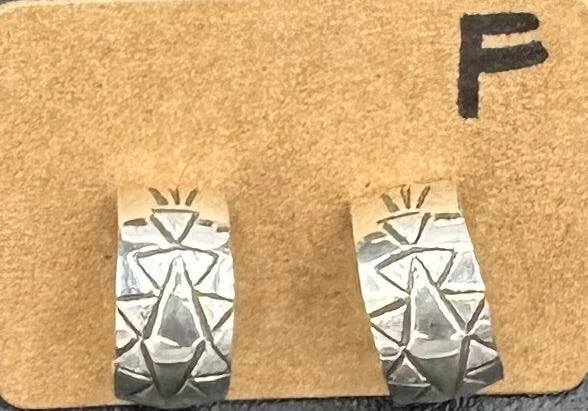 Handcrafted Native American Sterling Silver MINI HOOPS