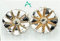 Handcrafted Zuni Sterling Silver White Buffalo Stud Earrings