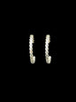 Sterling Silver Woven Stud Hoop Earrings – Artisan Jewelry