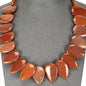 Teardrop Pillow Necklace - Natural Gemstones - Hand Strung Artisan Collection