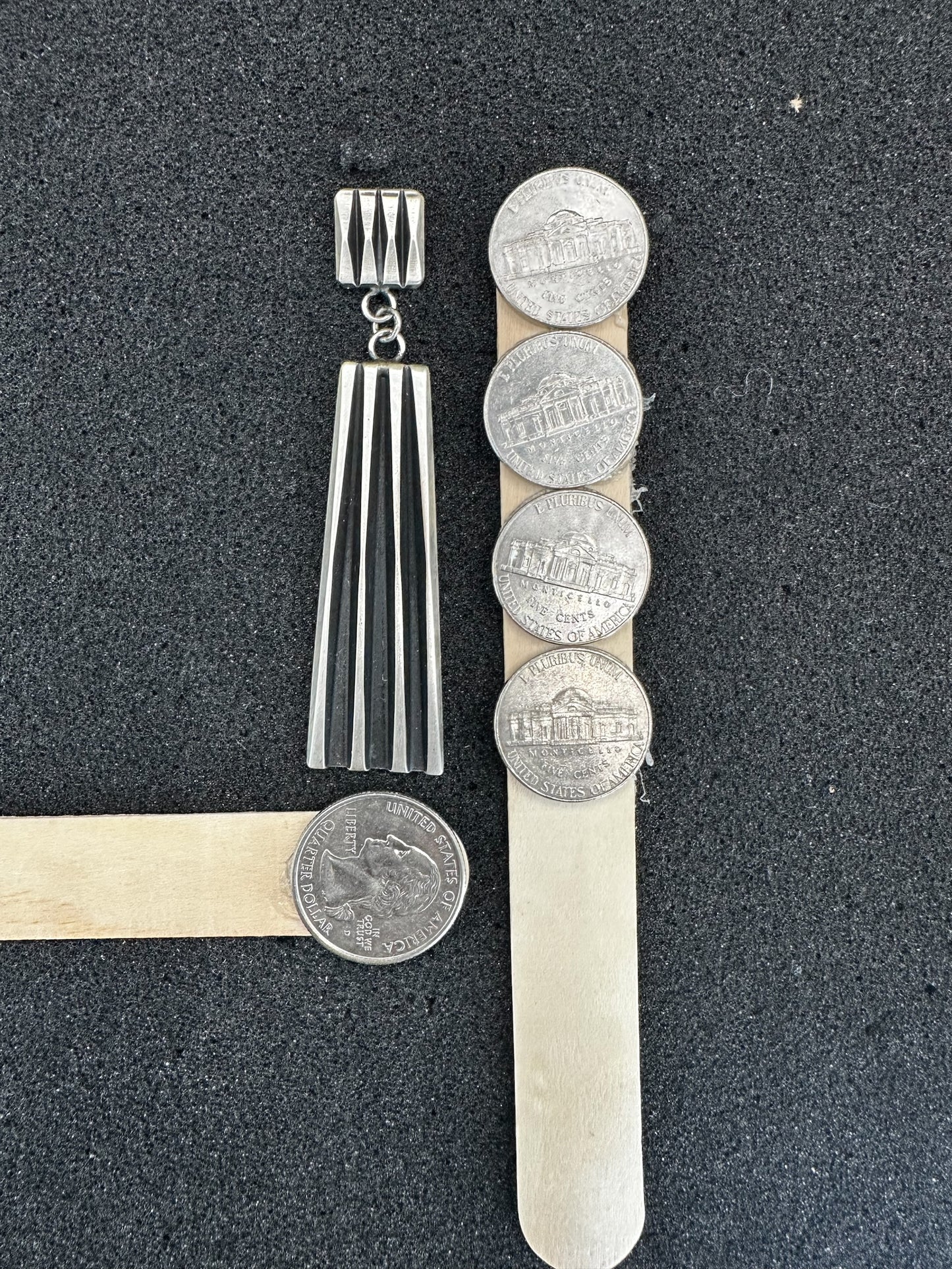 Leander Tahe's Beth Dutton Long Rectangular Sterling Silver Drop Earrings - Handmade Native American