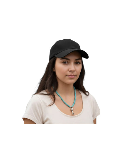 4MM Heishi Necklace – Genuine Turquoise with Sterling Silver Blossom Handmade Native American | Pueblo Craft | New Mexico, USA