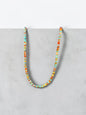 4MM Heishi Necklace Multi Color – Genuine Turquoise & Spiny Oyster  - Handmade Native American | Pueblo Craft | New Mexico, USA
