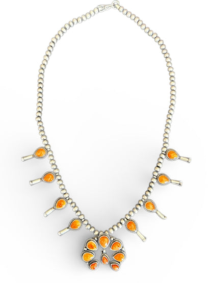 Shirley Henry – Mini Squash Blossom Set – Spiny Oyster – Handmade Native American