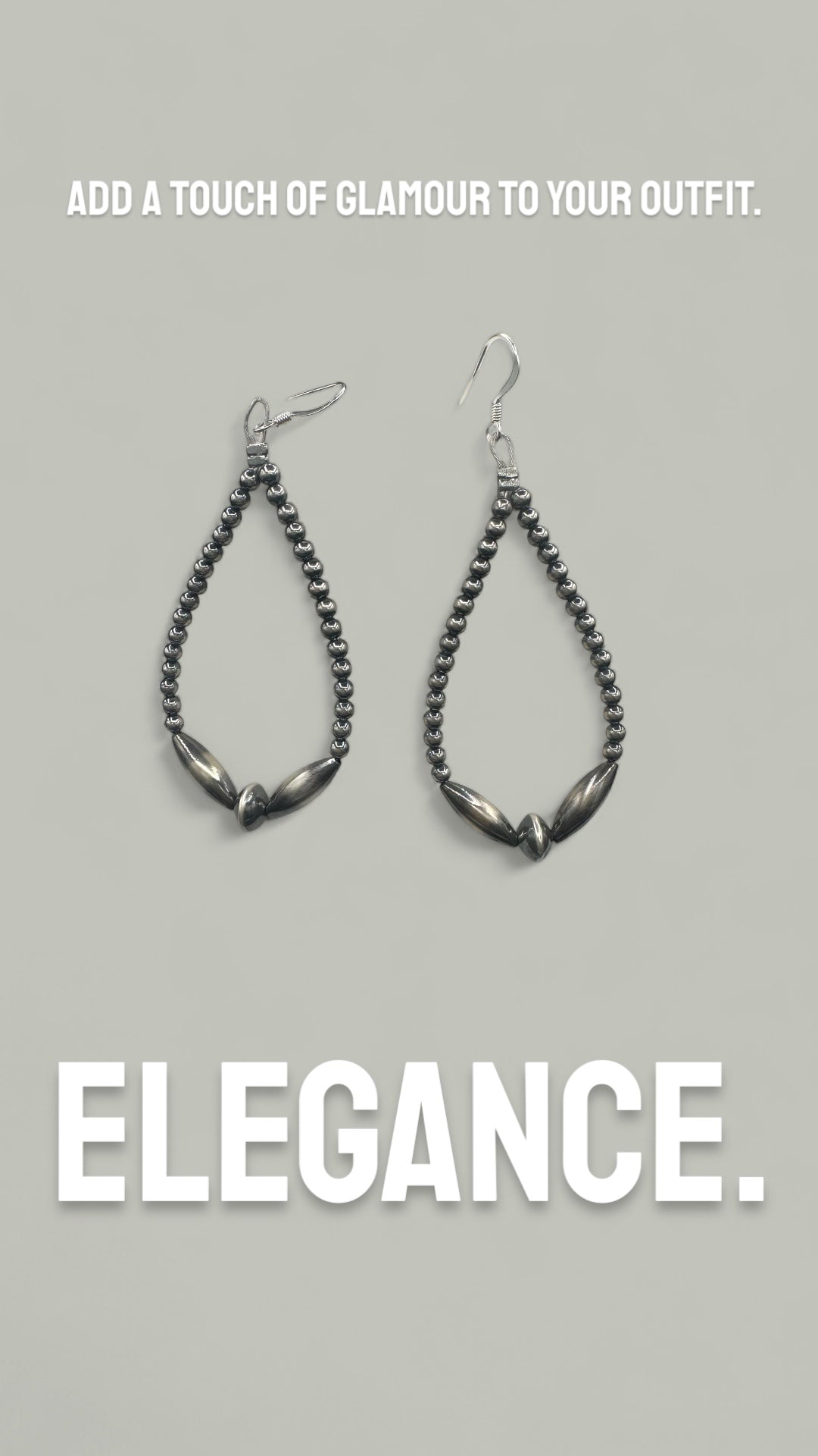 Sterling Silver 3mm-5mm Pearls - Dangle Earrings - Hand-Strung