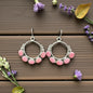 Ring - Queen Pink Shell and Sterling Silver - Hook Earrings - Marcella James - Handcrafted Native American