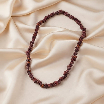 Single Strand Nugget Necklace – Genuine Purple Spiny Oyster - Hand Strand Artisan Collection