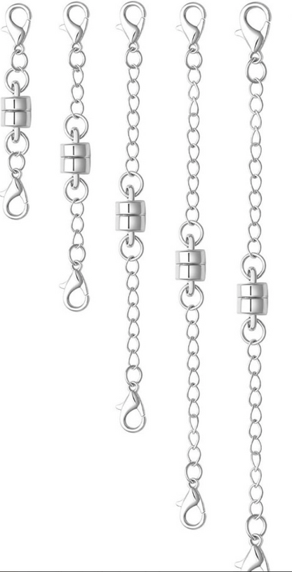 Magnetic End Clasps Bracelet, Anklet, Necklace Extender - Stainless Steel - Jewelry Accessories