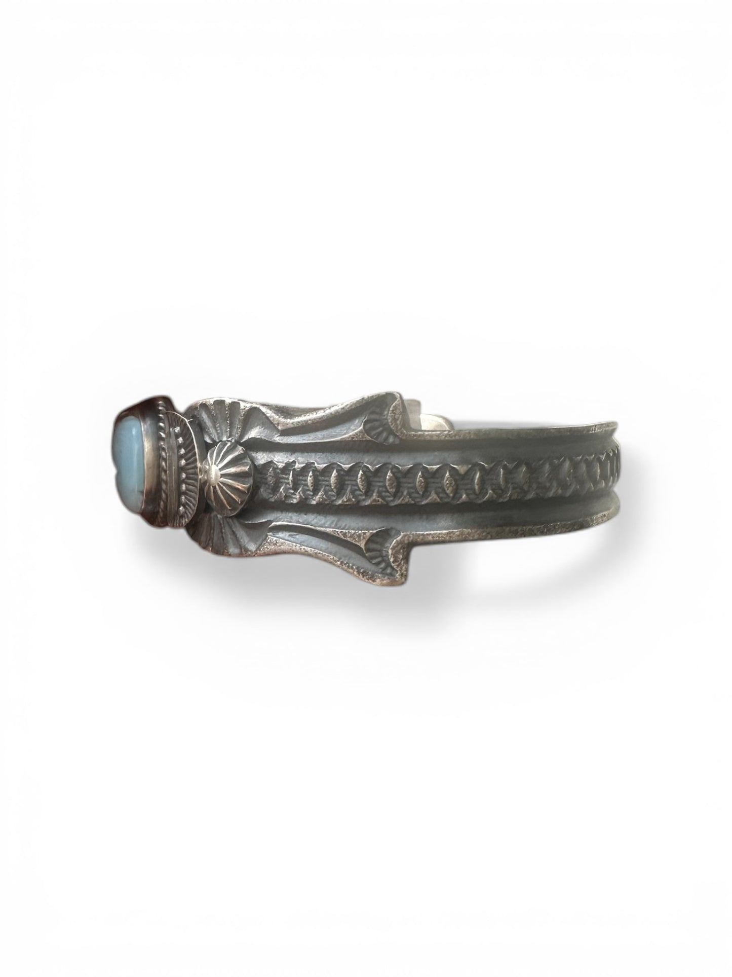 Kevin Billah - Sonoran Turquoise and Sterling Silver Women's Cuff - Handmade Native American