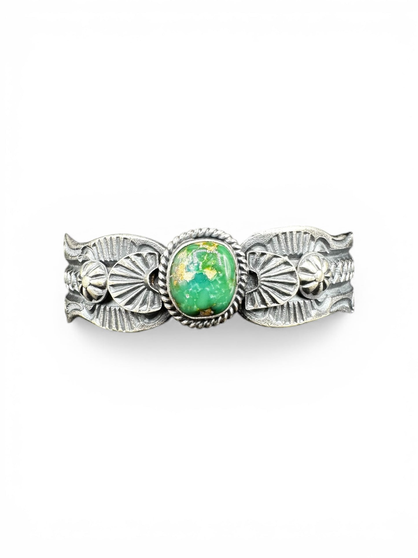 Kevin Billah - Sonoran Turquoise and Sterling Silver Women's Cuff - Handmade Native American