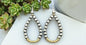Teardrop - 5MM Pearls Dangle Earrings - Gold Filled & Sterling Silver - Hand Strung