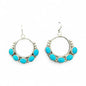 Marcella James - Turquoise and Sterling Silver - Hook Earrings - Handcrafted Native American