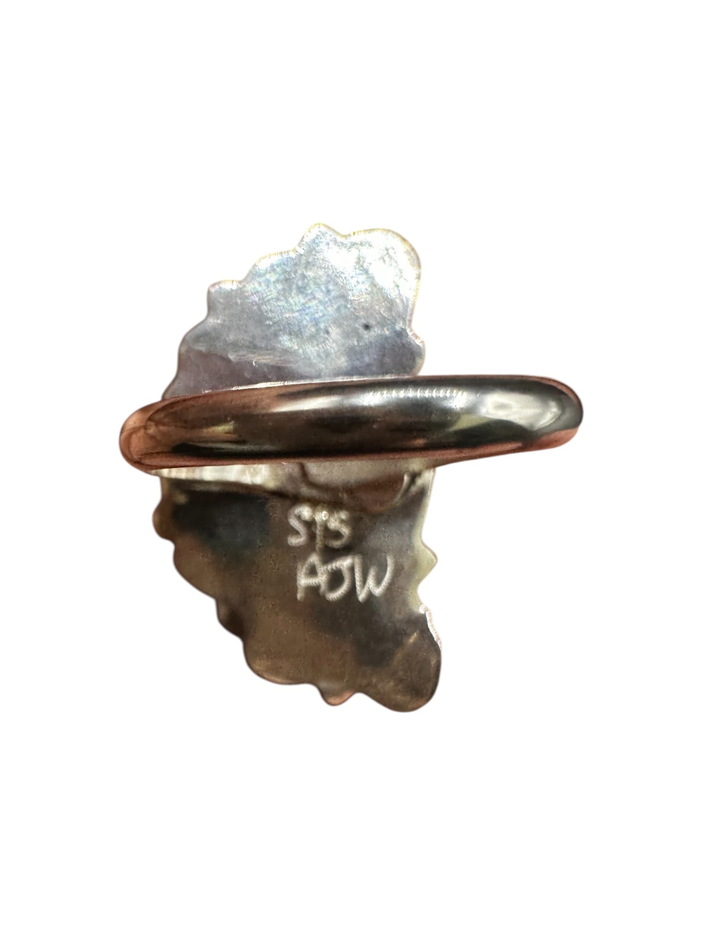 Medium Half Cluster Ring  – Sterling Silver and Genuine Turquoise -  Authentic Handmade Native American – Arthur J. Williams