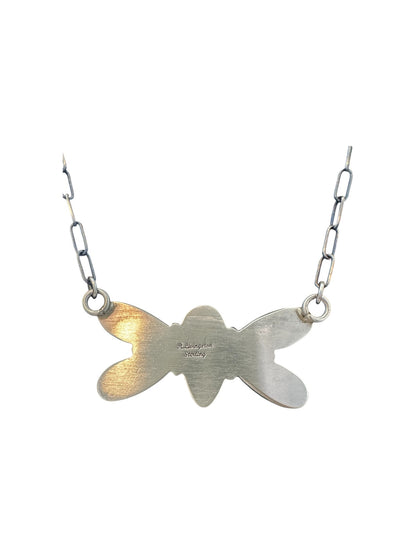 Butterfly Necklace - Genuine Spiny Oyster - Handmade Native American by Robert Livingston [1401]