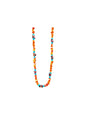 Single Strand Heishi Necklace with Genuine Spiny Oysters Nuggets  - Hand-Strung [173]