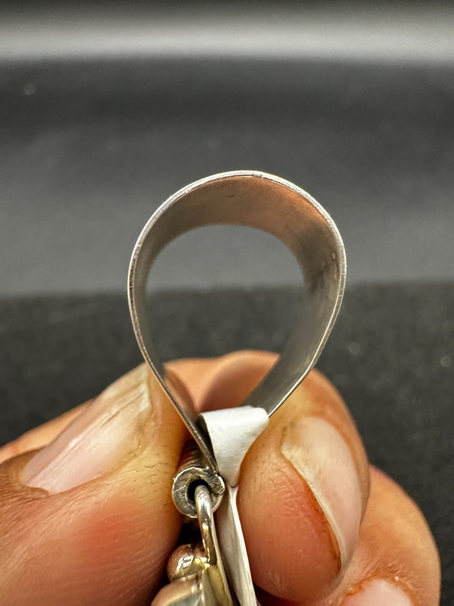 Medium Heart Pendant - Sterling Silver & Genuine Spiny Oyster - Handmade Native American - Tiffany Jones