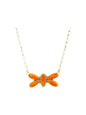 Butterfly Necklace - Genuine Spiny Oyster - Handmade Native American by Robert Livingston [1401]