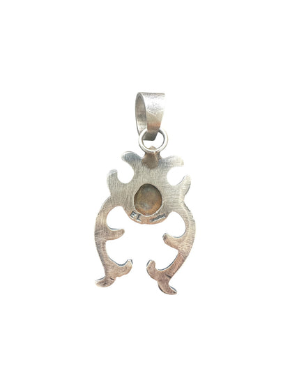 El Billah - Naja Pendant - Kingman Turquoise &  Sterling Silver - Handmade Native American