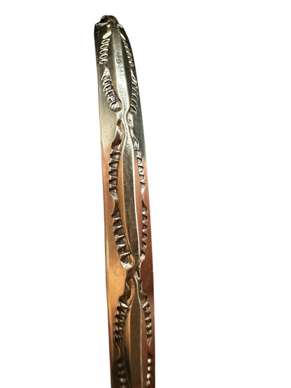 Skinny Stacker Cuff Bracelet – Sterling Silver -  Authentic Native American Handmade - American Sterling Silver - Made in USA – Leander Tahe