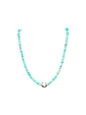 4MM Heishi Necklace – Genuine Turquoise with Sterling Silver Pearl - Handmade Native American | Pueblo Craft | New Mexico, USA