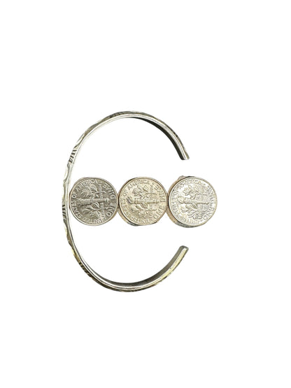 Skinny Stacker Cuff Bracelet – Sterling Silver -  Authentic Native American Handmade - American Sterling Silver - Made in USA – Leander Tahe