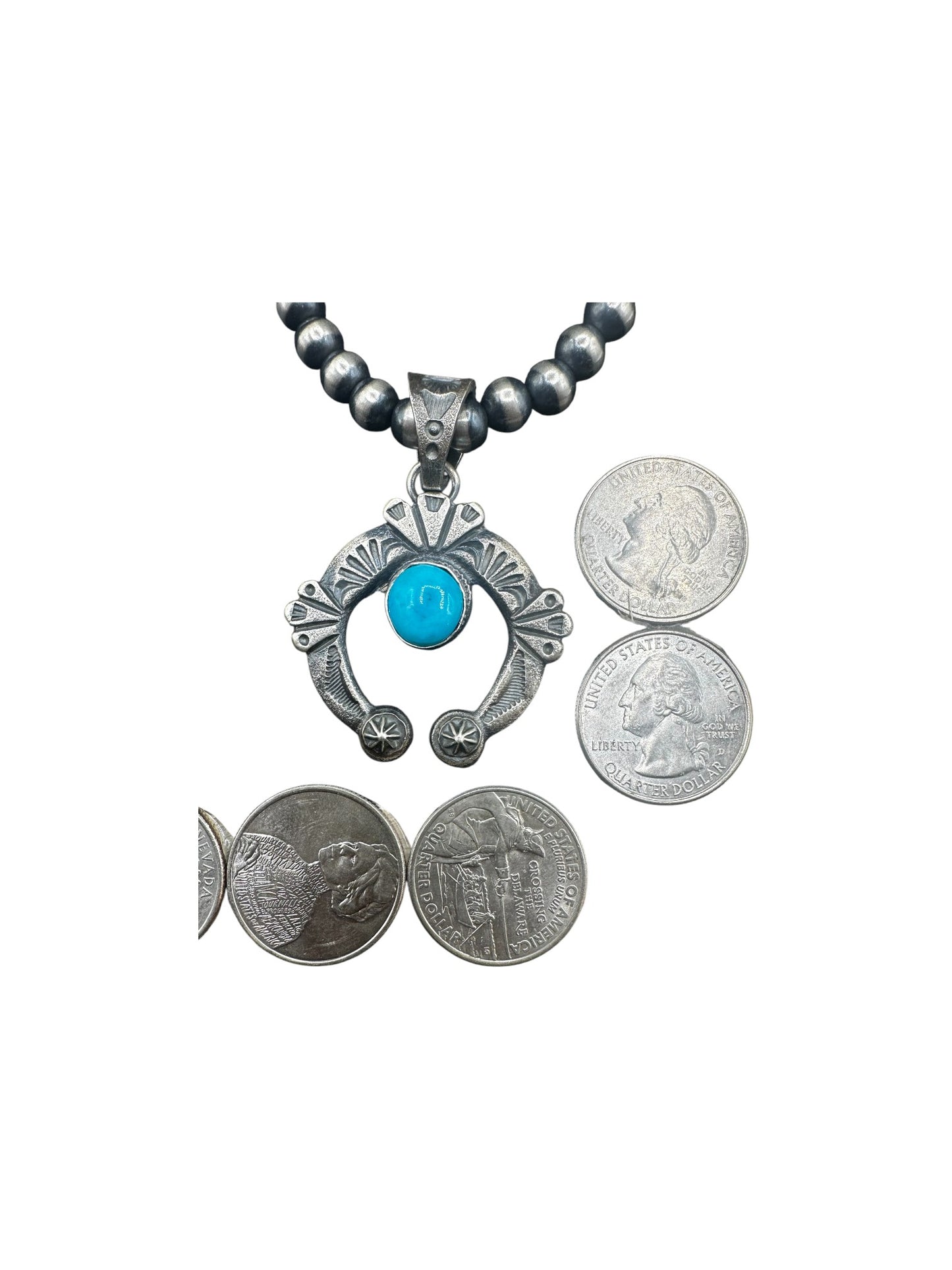 Kevin Billah - Naja Pendant - Kingman Turquoise &  Sterling Silver - Handmade Native American