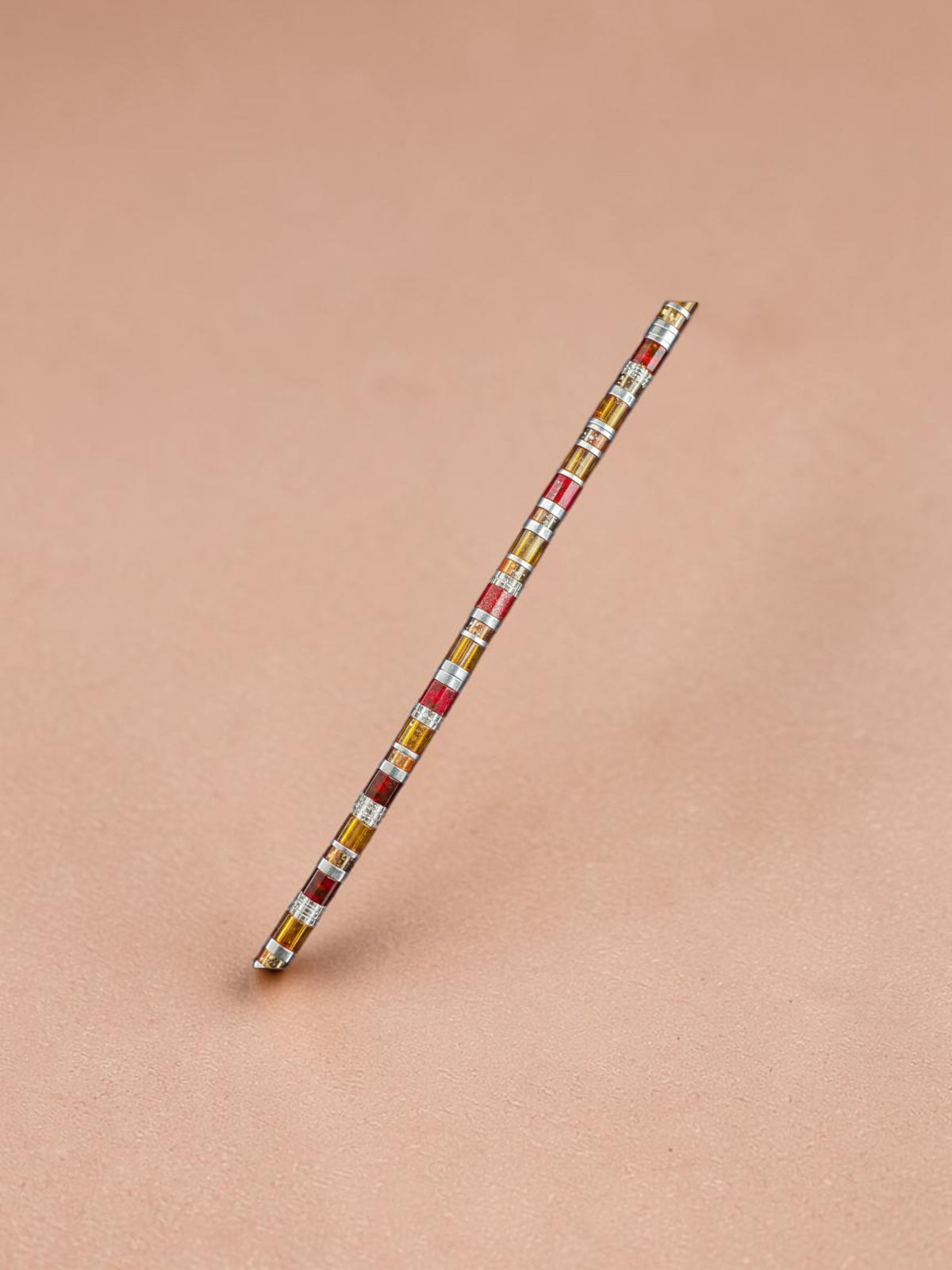 Dainty Tila Square Flat Beads - Stainless Steel Chain Bracelets - Ready Made