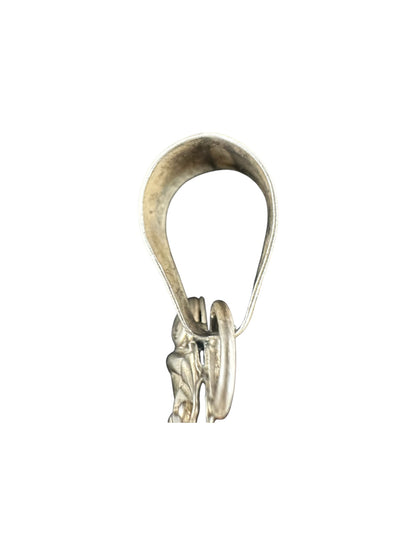 Ray Begay - Vintage Cabochon Pendant - Genuine Turquoise & Sterling Silver - Handmade Native American