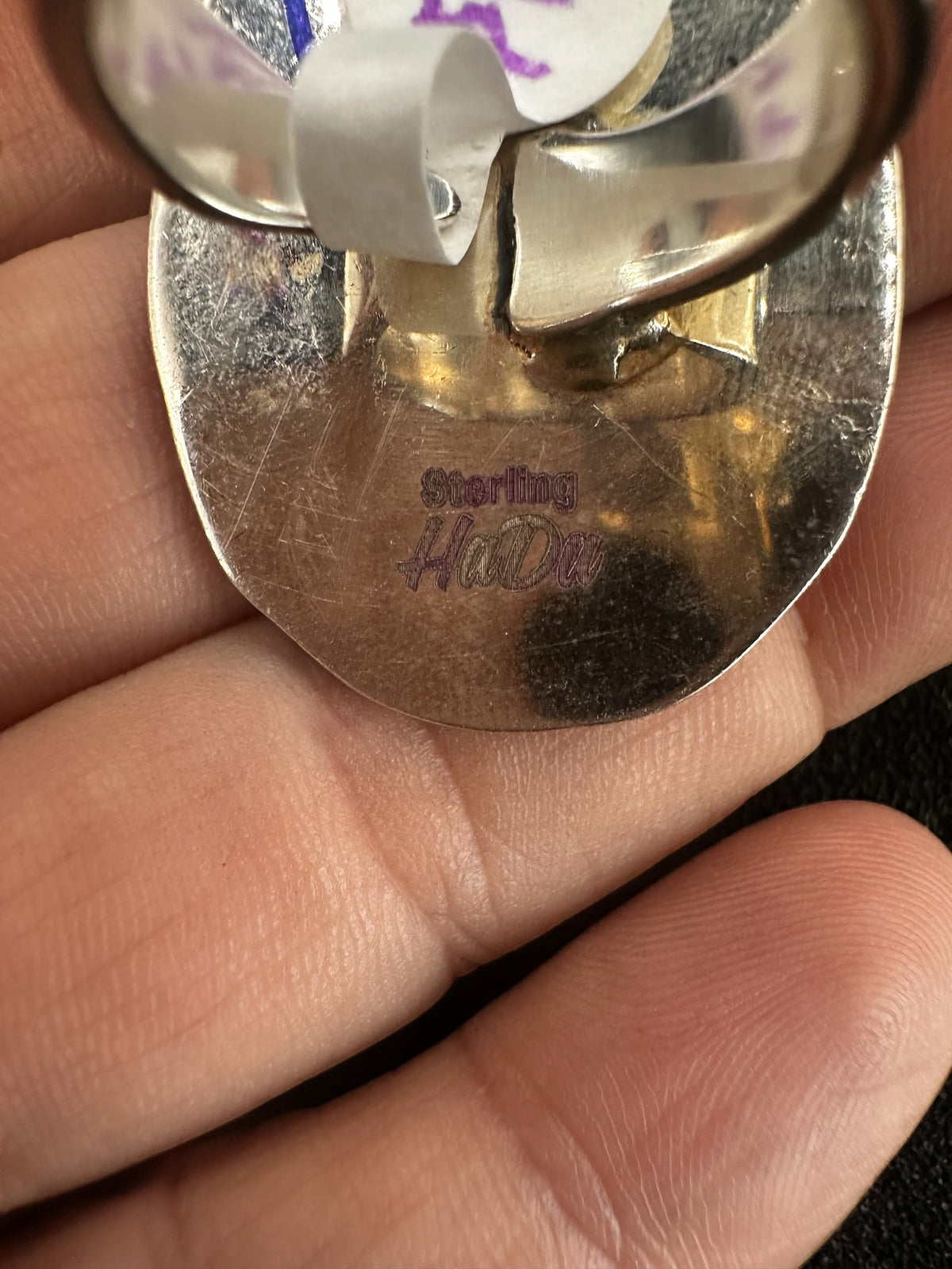 Sterling Silver Adjustable Concho Ring - Ready Made